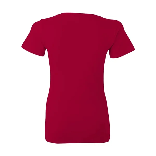 Women's jersey t-shirt with deep v-neck. Blank product.... from ASI 84358 S&S Activewear