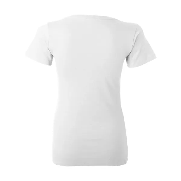Women's jersey t-shirt with deep v-neck. Blank product.... from ASI 84358 S&S Activewear