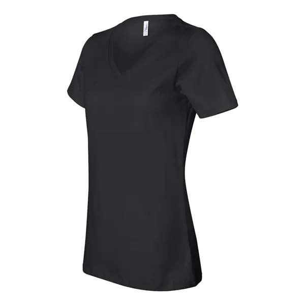 V-neck t-shirt with flattering true women's fit. Blank product.... from ASI 84358 S&S Activewear