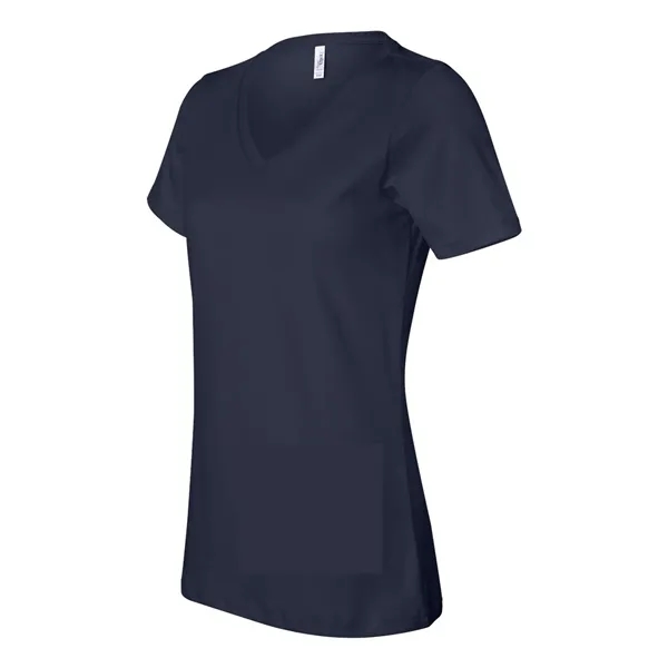 V-neck t-shirt with flattering true women's fit. Blank product.... from ASI 84358 S&S Activewear