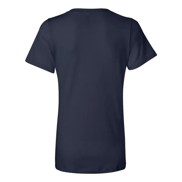 V-neck t-shirt with flattering true women's fit. Blank product.... from ASI 84358 S&S Activewear