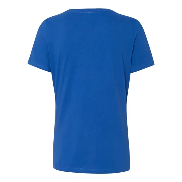 V-neck t-shirt with flattering true women's fit. Blank product.... from ASI 84358 S&S Activewear