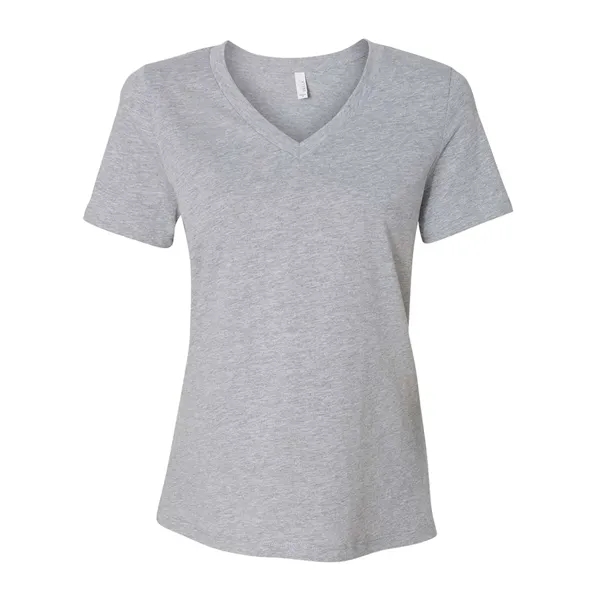BELLA + CANVAS Women's Relaxed Heather CVC V-Neck Tee... from ASI 84358 S&S Activewear