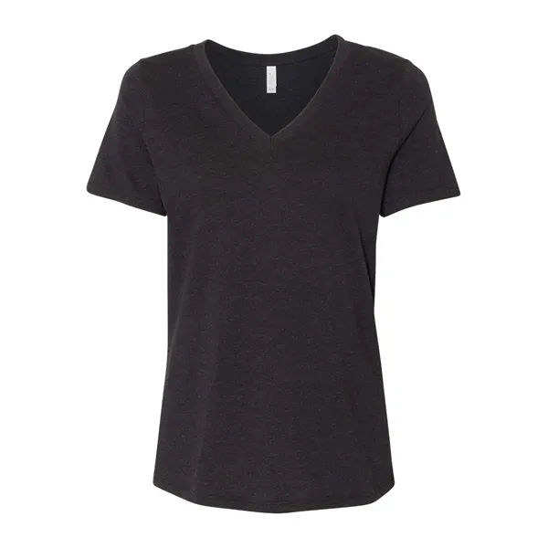 BELLA + CANVAS Women's Relaxed Heather CVC V-Neck Tee... from ASI 84358 S&S Activewear