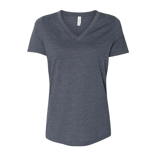 BELLA + CANVAS Women's Relaxed Heather CVC V-Neck Tee... from ASI 84358 S&S Activewear