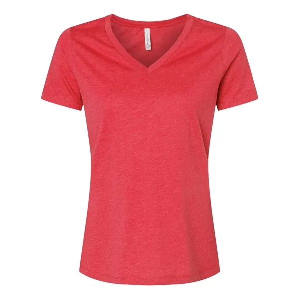 BELLA + CANVAS Women's Relaxed Heather CVC V-Neck Tee... from ASI 84358 S&S Activewear