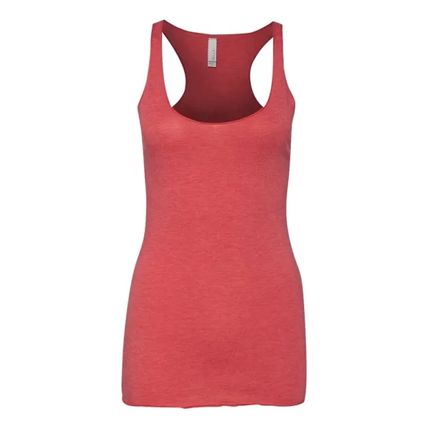 Women's tri-blend racerback tank top with overlock hem on neck. Blank... from ASI 84358 S&S Activewear