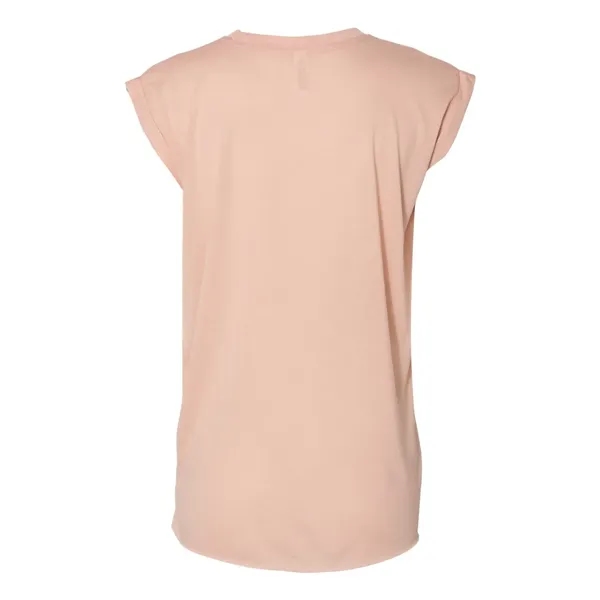 Women's Flowy Muscle Tee with Rolled Cuffs... from ASI 84358 S&S Activewear