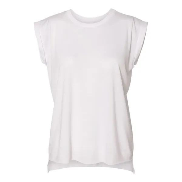 Women's Flowy Muscle Tee with Rolled Cuffs... from ASI 84358 S&S Activewear