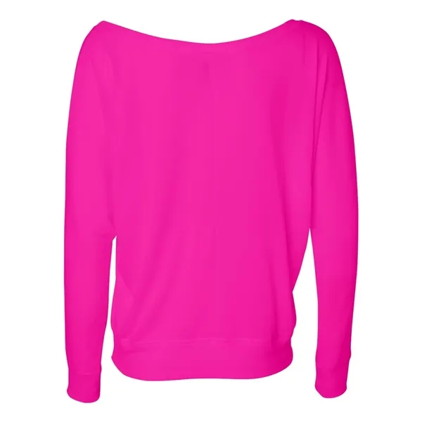 Women's long sleeve flowy off the shoulder shirt. Blank product.... from ASI 84358 S&S Activewear