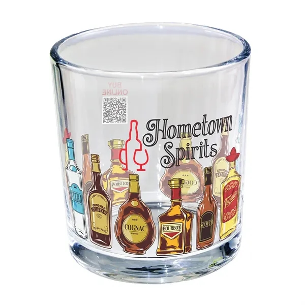 10 oz. Rocks Glass, Mirror Printing... from ASI 30270 Aakron Line