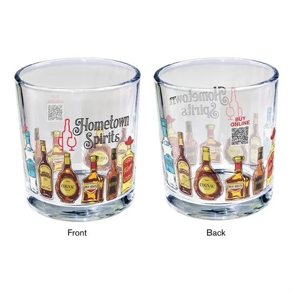 10 oz. Rocks Glass, Mirror Printing... from ASI 30270 Aakron Line