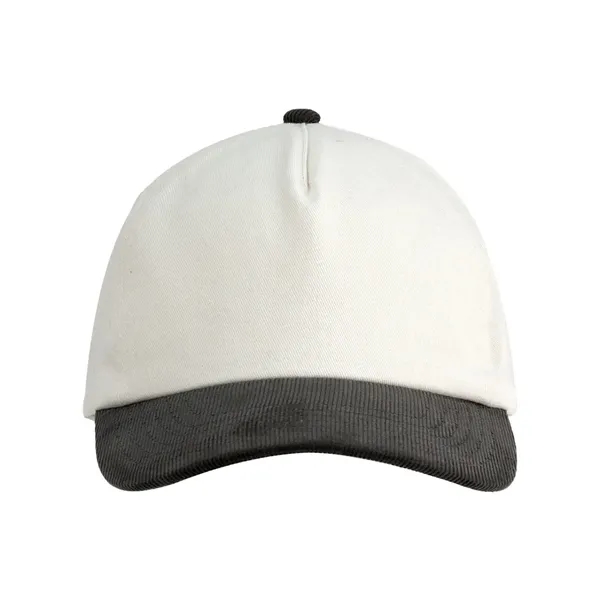 Big Accessories Two-Tone Corduroy Cap... from ASI 84358 S&S Activewear