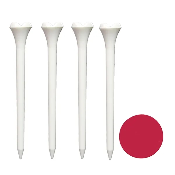 Set of 4 bio-composite golf tees with a plastic ball marker.... from ASI 57653 Gold Bond