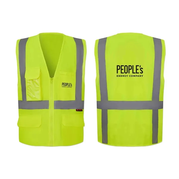 Safety vest with a hook and loop closure and 3C logo.... from ASI 98360 WOWLine