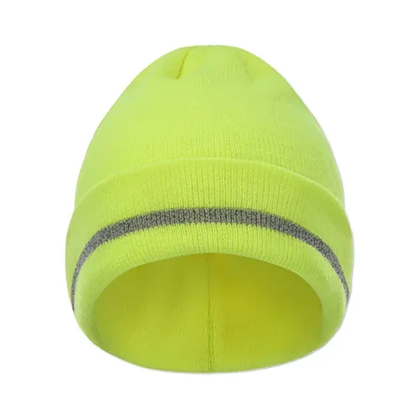 12" acrylic safety beanie with reflective threads.... from ASI 98360 WOWLine