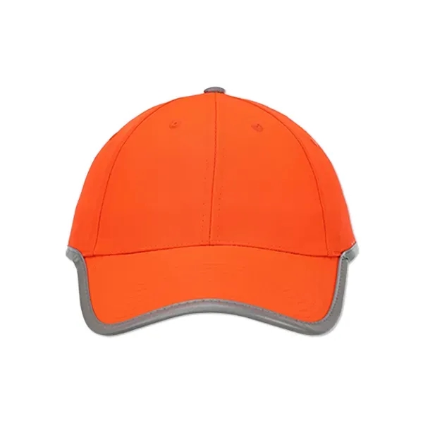 Polyester safety cap with reflective tape, 6 panels, and hook and... from ASI 98360 WOWLine