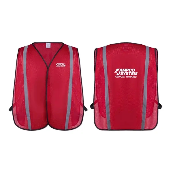 Polyester safety vest with a hook and loop closure and 3C... from ASI 98360 WOWLine