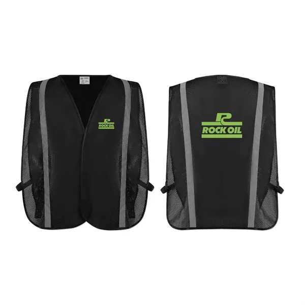 Polyester safety vest with a hook and loop closure and 3C... from ASI 98360 WOWLine
