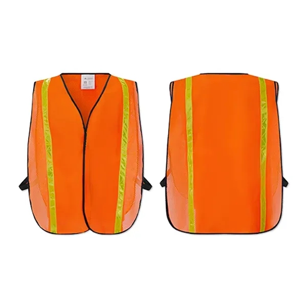 Polyester safety vest with a hook and loop closure and 3C... from ASI 98360 WOWLine