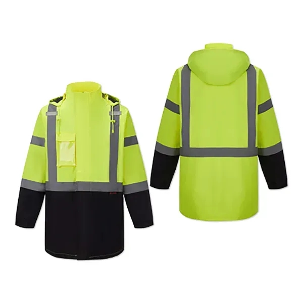 Safety jacket with water resistance, PU coating and pockets.... from ASI 98360 WOWLine