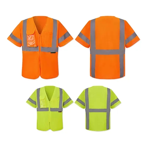 Safety vest with reflective striping and 3C logo.... from ASI 98360 WOWLine