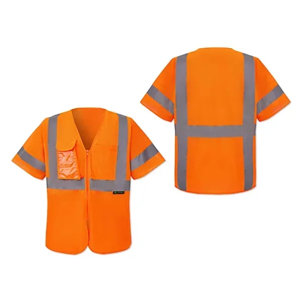 Safety vest with reflective striping and 3C logo.... from ASI 98360 WOWLine