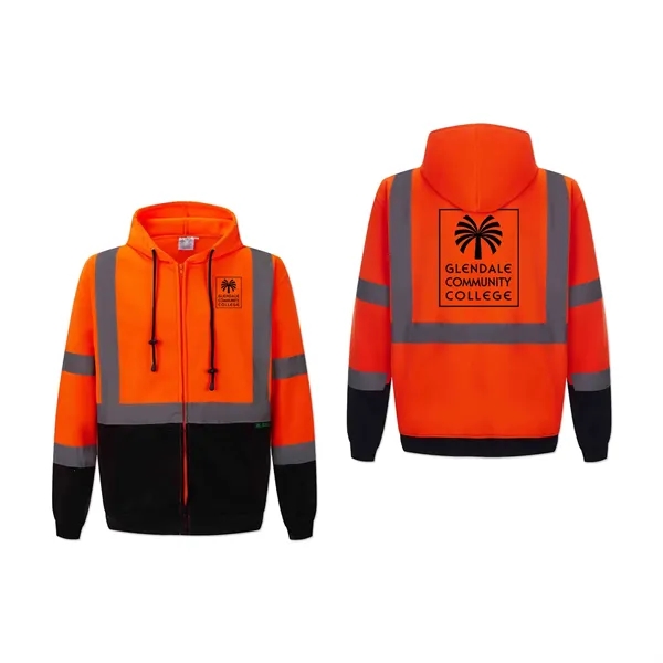 Safety jacket with a full-zip, hood, ribbed waist and wrist and... from ASI 98360 WOWLine
