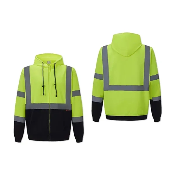 Safety jacket with a full-zip, hood, ribbed waist and wrist and... from ASI 98360 WOWLine