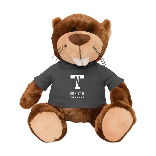 Stuffed beaver with a customizable t-shirt.... from ASI 98360 WOWLine
