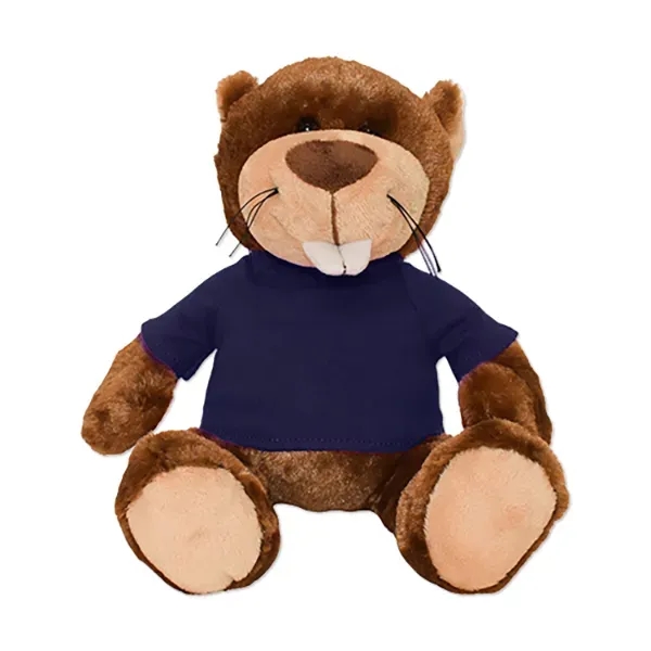 Stuffed beaver with a customizable t-shirt.... from ASI 98360 WOWLine