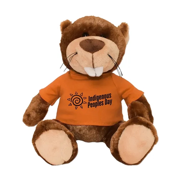 Stuffed beaver with a customizable t-shirt.... from ASI 98360 WOWLine