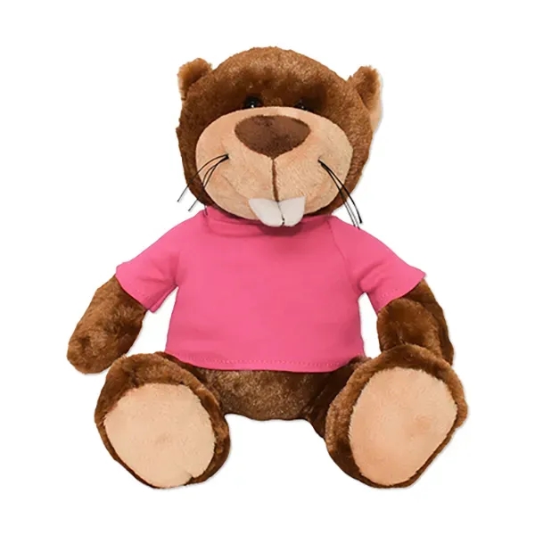 Stuffed beaver with a customizable t-shirt.... from ASI 98360 WOWLine