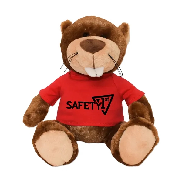 Stuffed beaver with a customizable t-shirt.... from ASI 98360 WOWLine