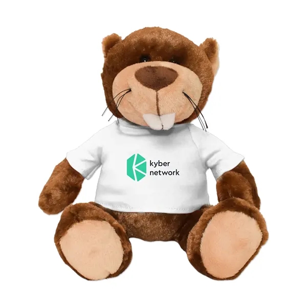Stuffed beaver with a customizable t-shirt.... from ASI 98360 WOWLine