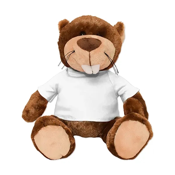 Stuffed beaver with a customizable t-shirt.... from ASI 98360 WOWLine
