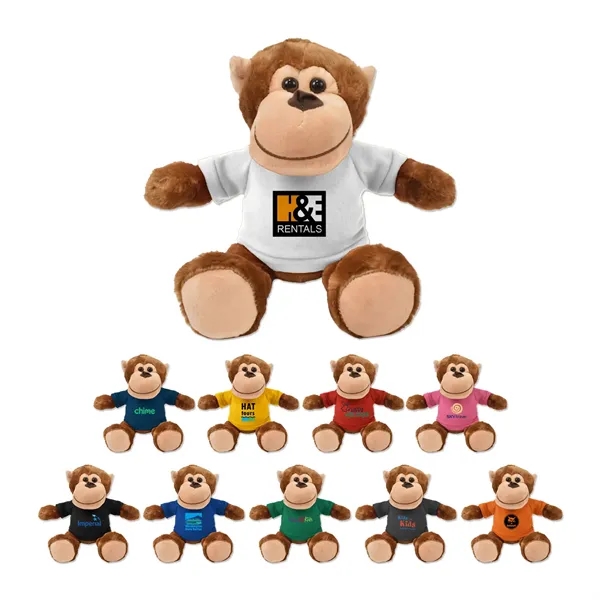 Stuffed monkey with a customizable t-shirt.... from ASI 98360 WOWLine