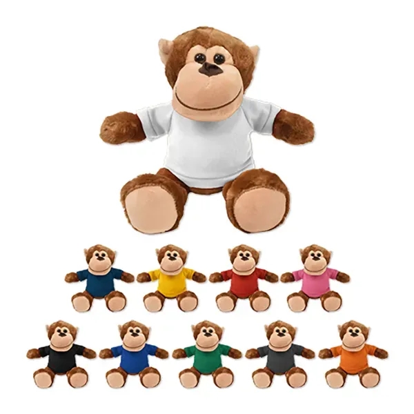Stuffed monkey with a customizable t-shirt.... from ASI 98360 WOWLine