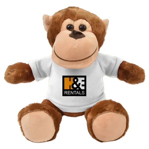 Stuffed monkey with a customizable t-shirt.... from ASI 98360 WOWLine