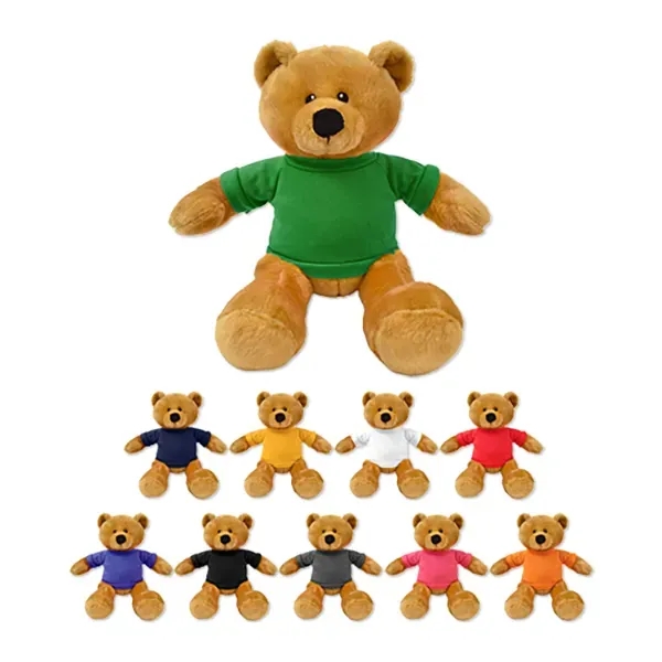 Soft plush stuffed bear with customizable t-shirt.... from ASI 98360 WOWLine