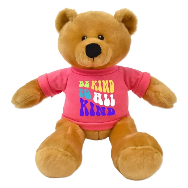 Soft plush stuffed bear with customizable t-shirt.... from ASI 98360 WOWLine