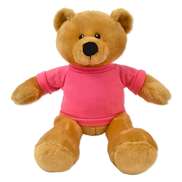 Soft plush stuffed bear with customizable t-shirt.... from ASI 98360 WOWLine