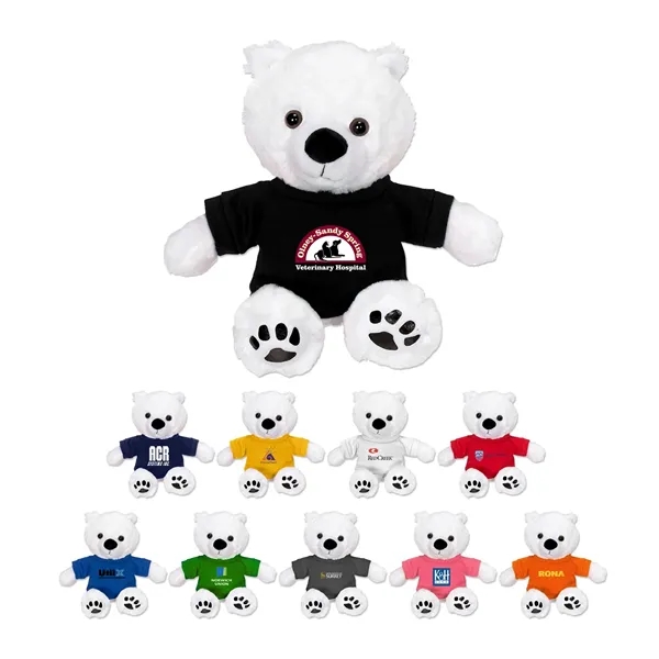 Stuffed polar bear with a customizable t-shirt.... from ASI 98360 WOWLine