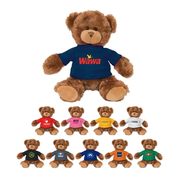 Stuffed brown bear with a customizable t-shirt.... from ASI 98360 WOWLine