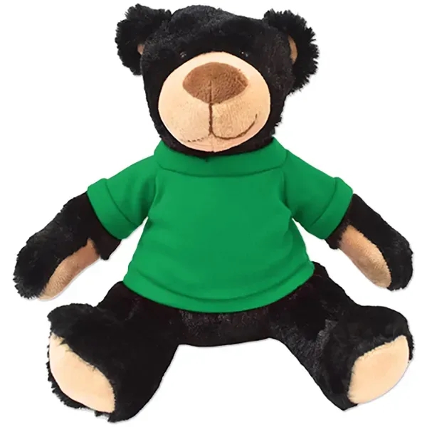 Stuffed black bear with a customizable t-shirt.... from ASI 98360 WOWLine