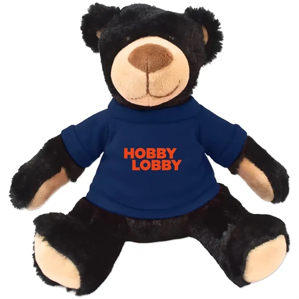 Stuffed black bear with a customizable t-shirt.... from ASI 98360 WOWLine