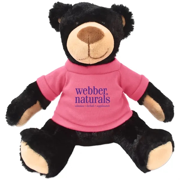 Stuffed black bear with a customizable t-shirt.... from ASI 98360 WOWLine