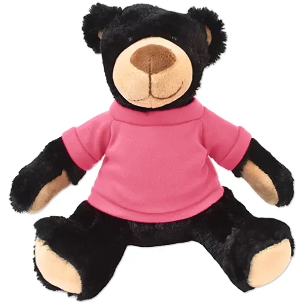 Stuffed black bear with a customizable t-shirt.... from ASI 98360 WOWLine