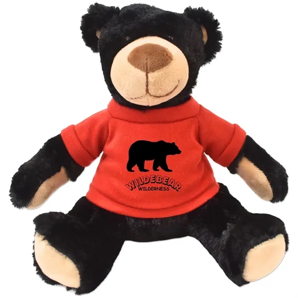 Stuffed black bear with a customizable t-shirt.... from ASI 98360 WOWLine