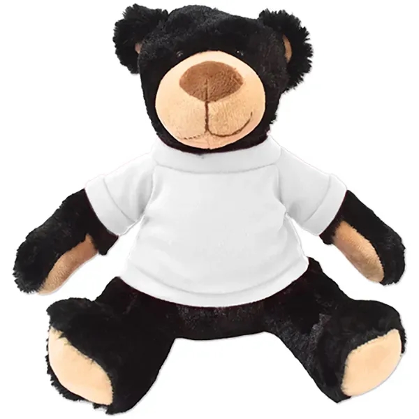 Stuffed black bear with a customizable t-shirt.... from ASI 98360 WOWLine